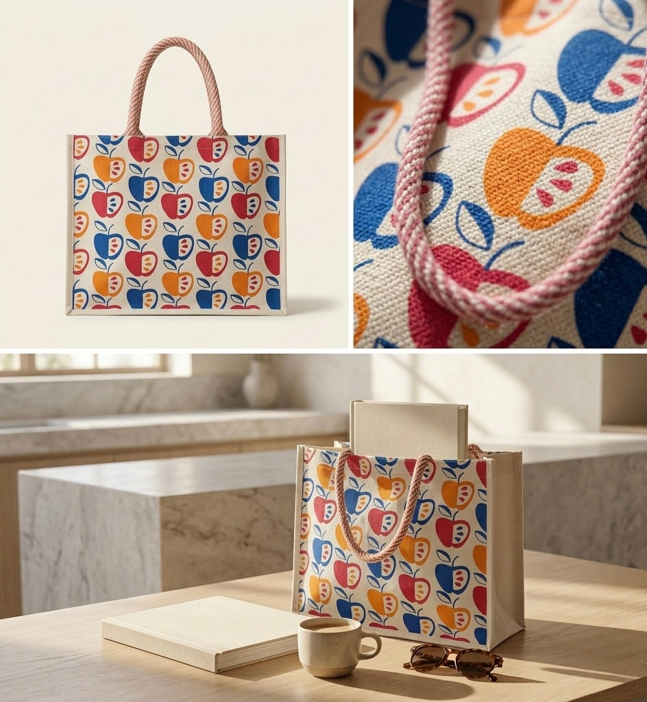 Apple Print Carry Bag