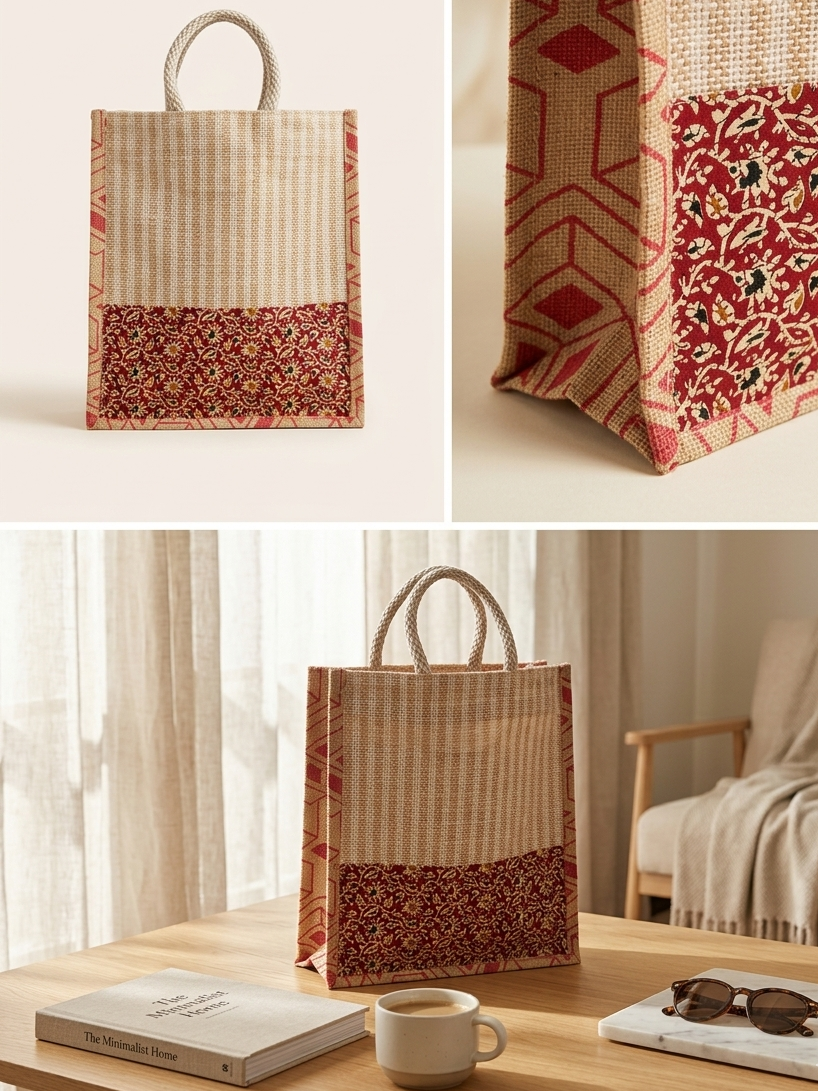 Ruby Heritage Jute Bag