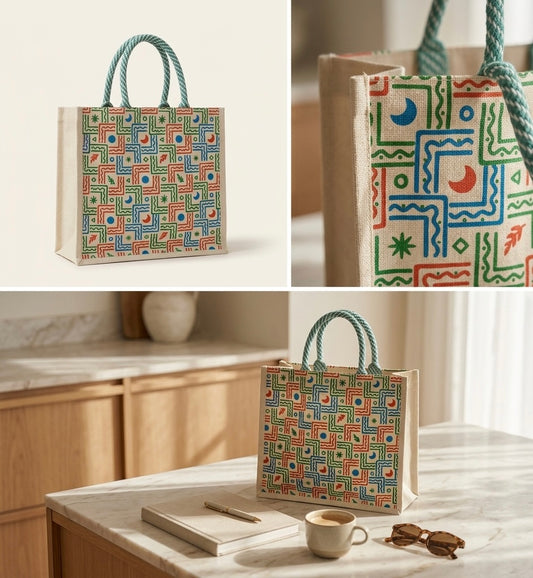 Mosaic Pattern Carry Bag